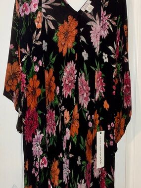 NWT Life "Love Is For Eternity" Floral Kimono Cover-Up - Size L